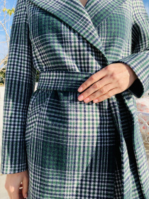 Пальто VOVK модель 06700 клітинка Фото