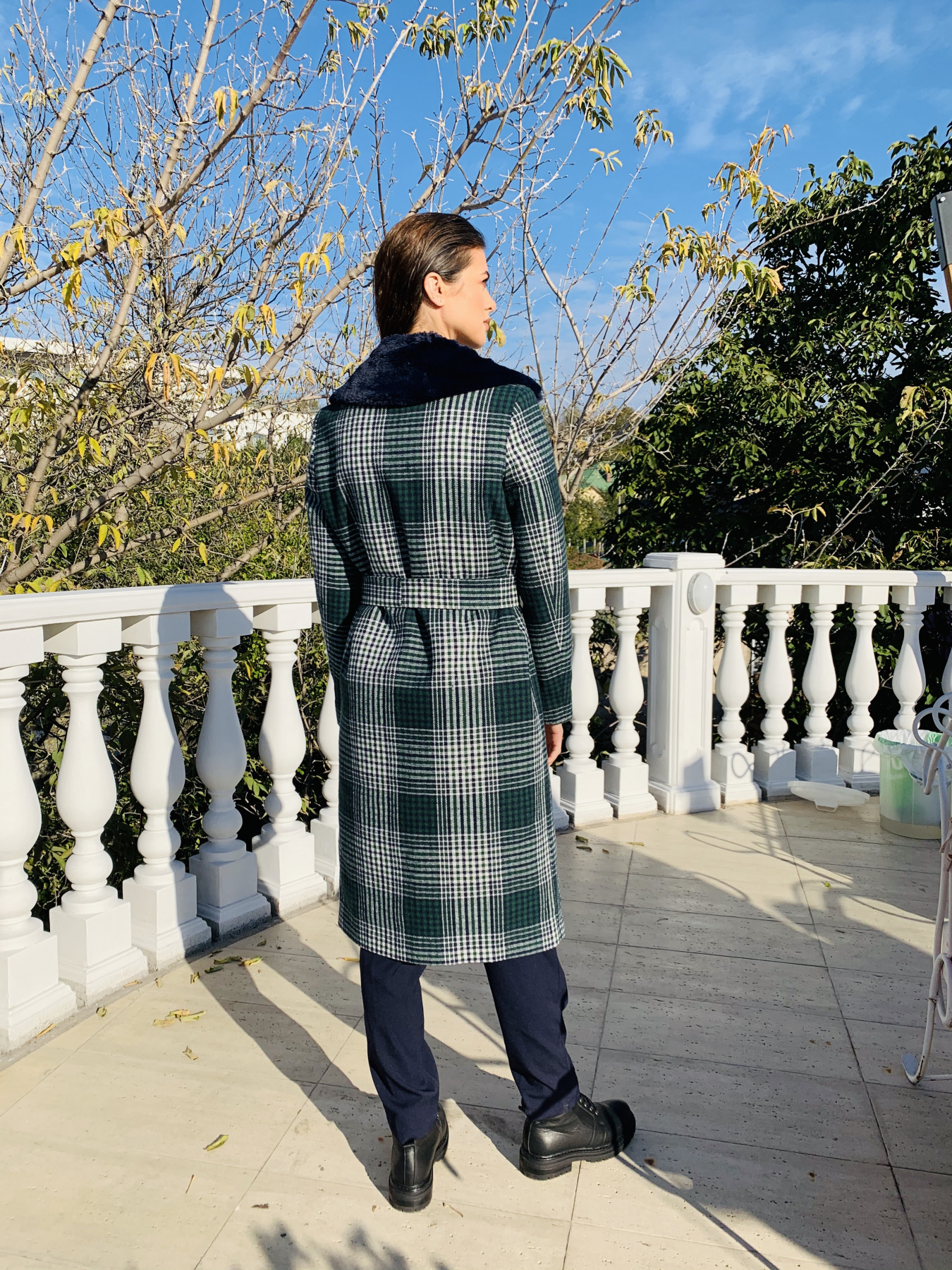 Пальто VOVK модель 06700 клітинка Фото