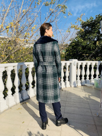 Пальто VOVK модель 06700 клітинка Фото