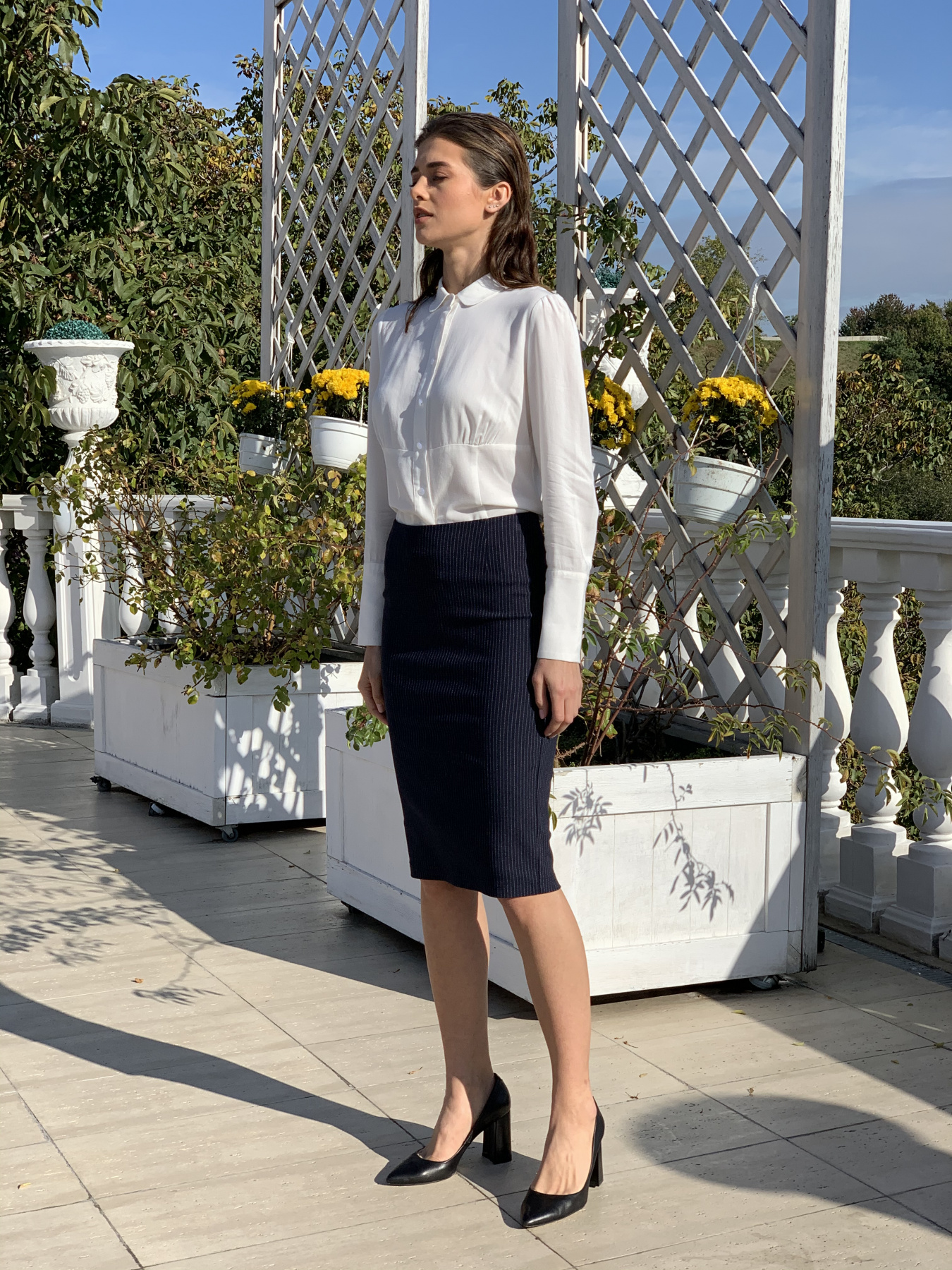 Юбки VOVK модель 09653 смужки Фото