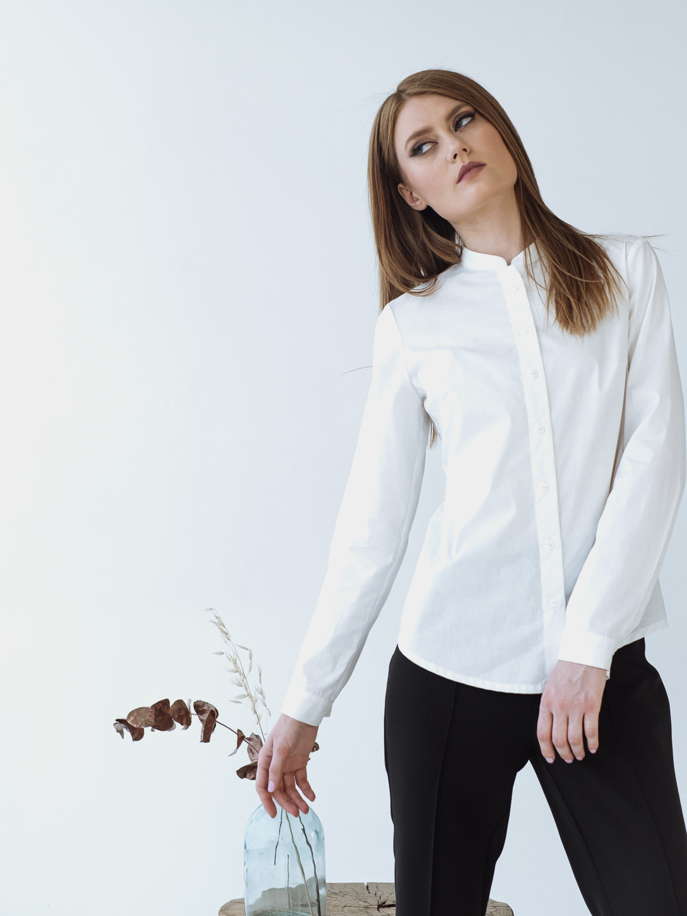 Блуза с длинным руквом VOVK модель 09505 молочний Фото