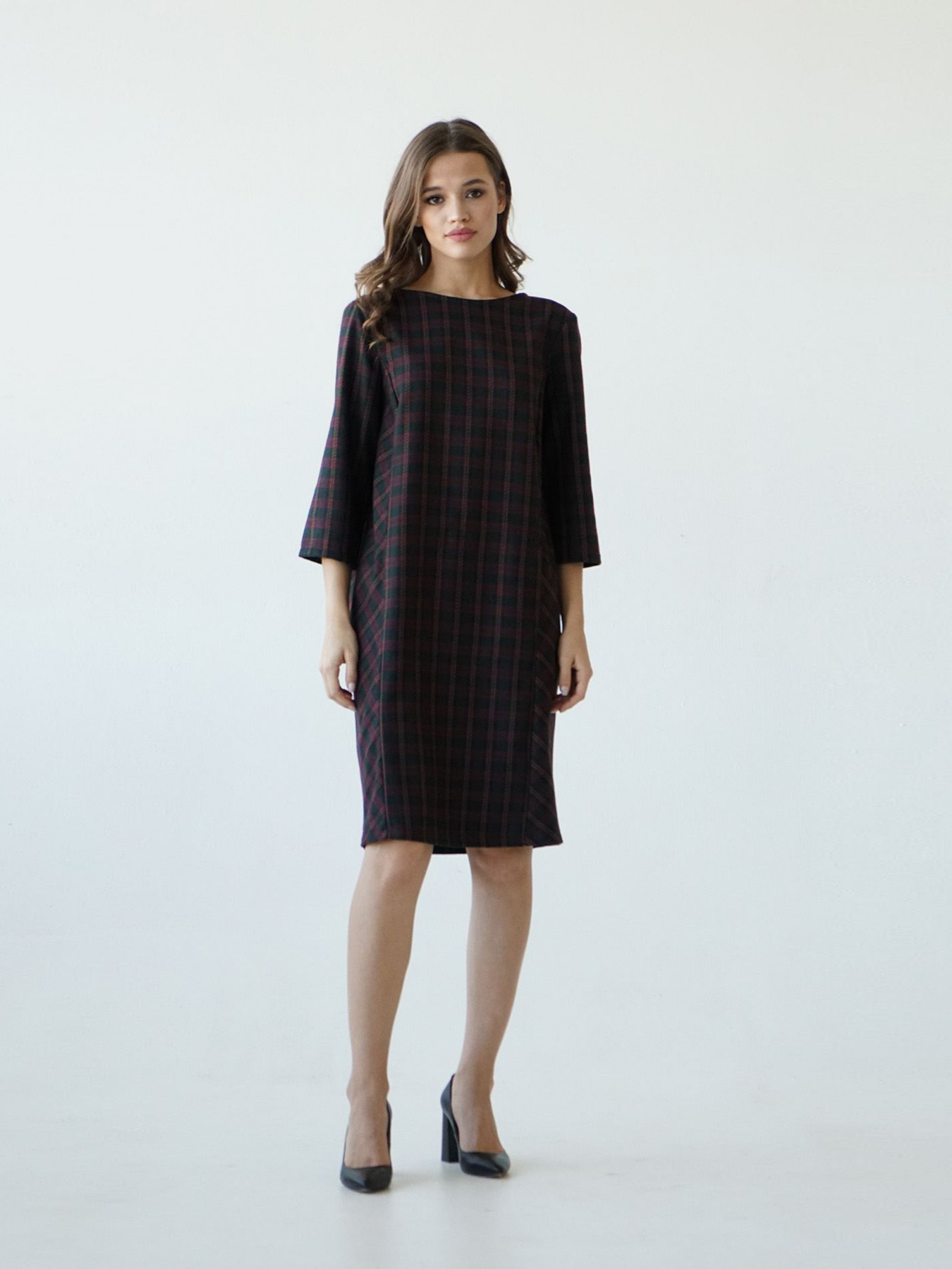 Сукні VOVK модель 09566 клітинка Сукні VOVK модель 09566 клітинка Фото