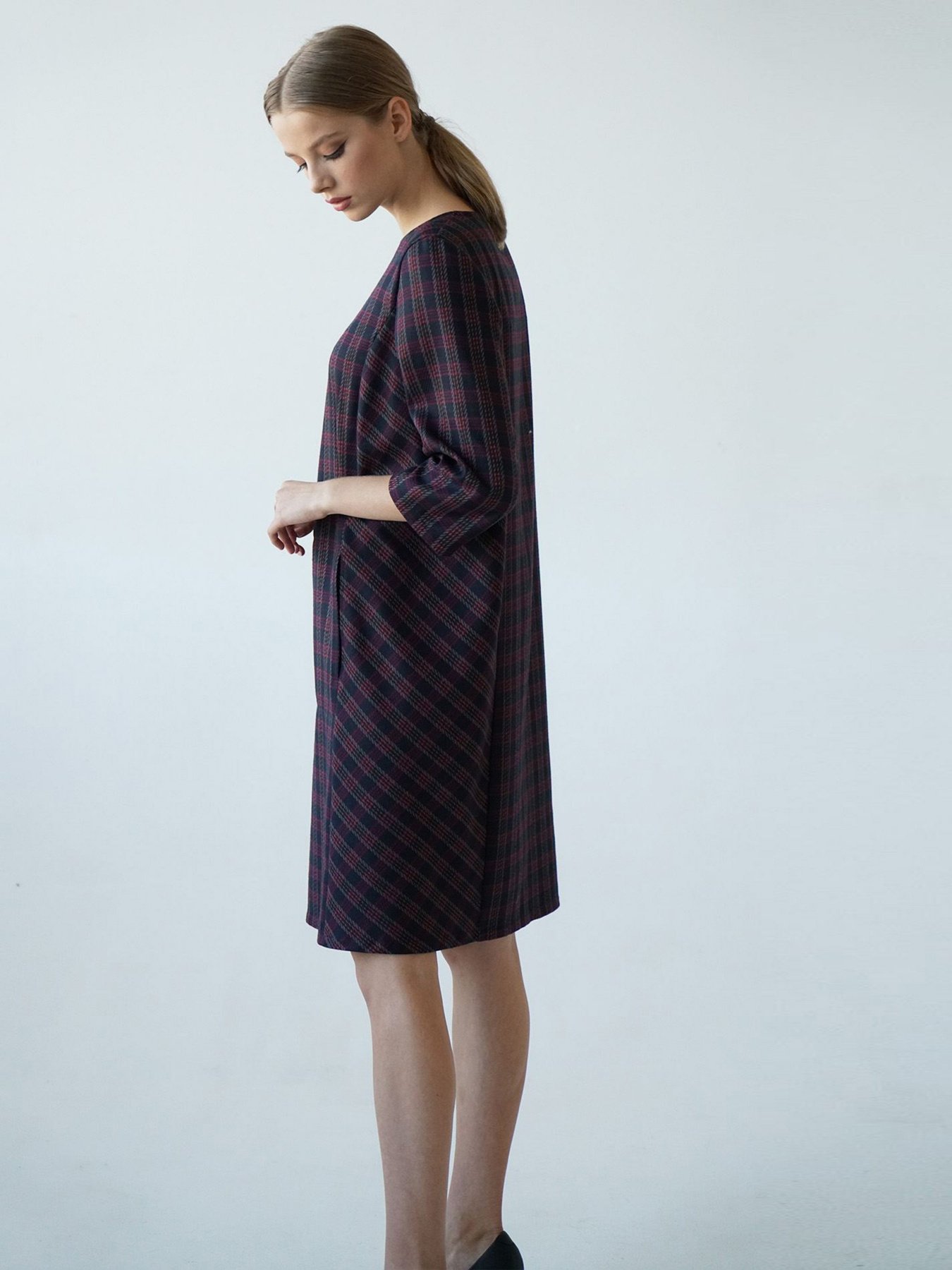 Сукні VOVK модель 09567 клітинка Фото