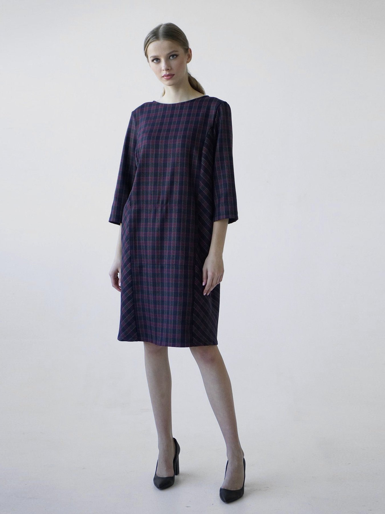 Сукні VOVK модель 09567 клітинка Фото