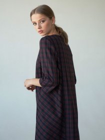 Платья VOVK модель 09567 клітинка Фото