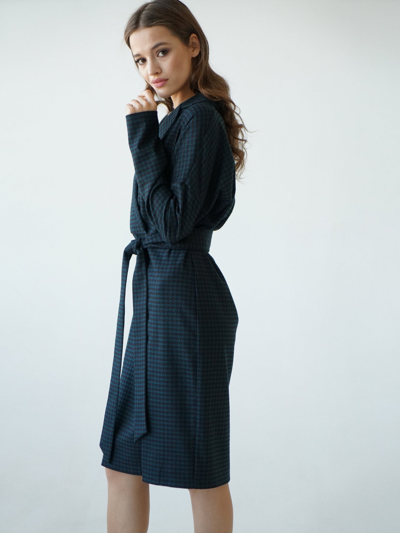 Сукні VOVK модель 09571 клітинка Фото