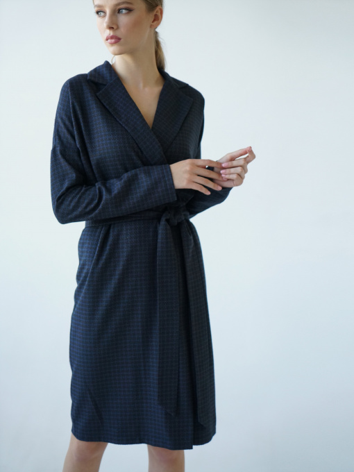 Платья VOVK модель 09572 клітинка Фото