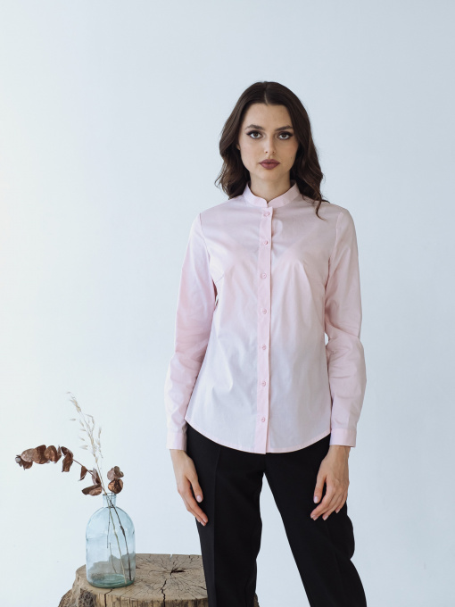 Блуза з довгим рукаом VOVK модель 09689 пудровий Фото