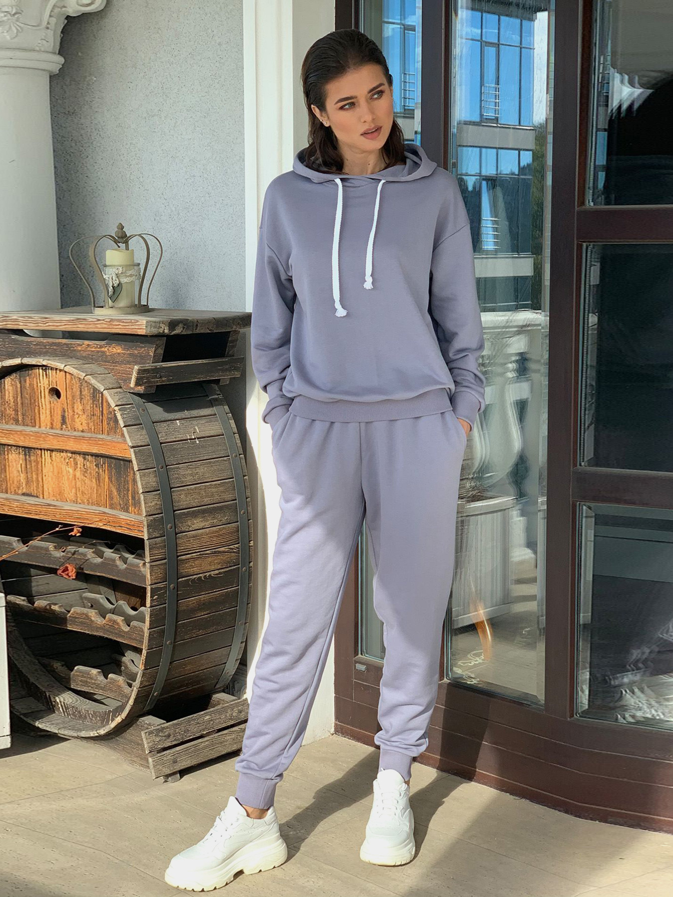 Костюми VOVK модель 09703 світло-сірий Фото