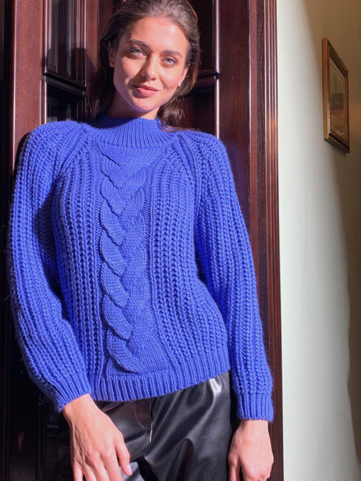 Свитер VOVK модель 09925 волошковий Фото