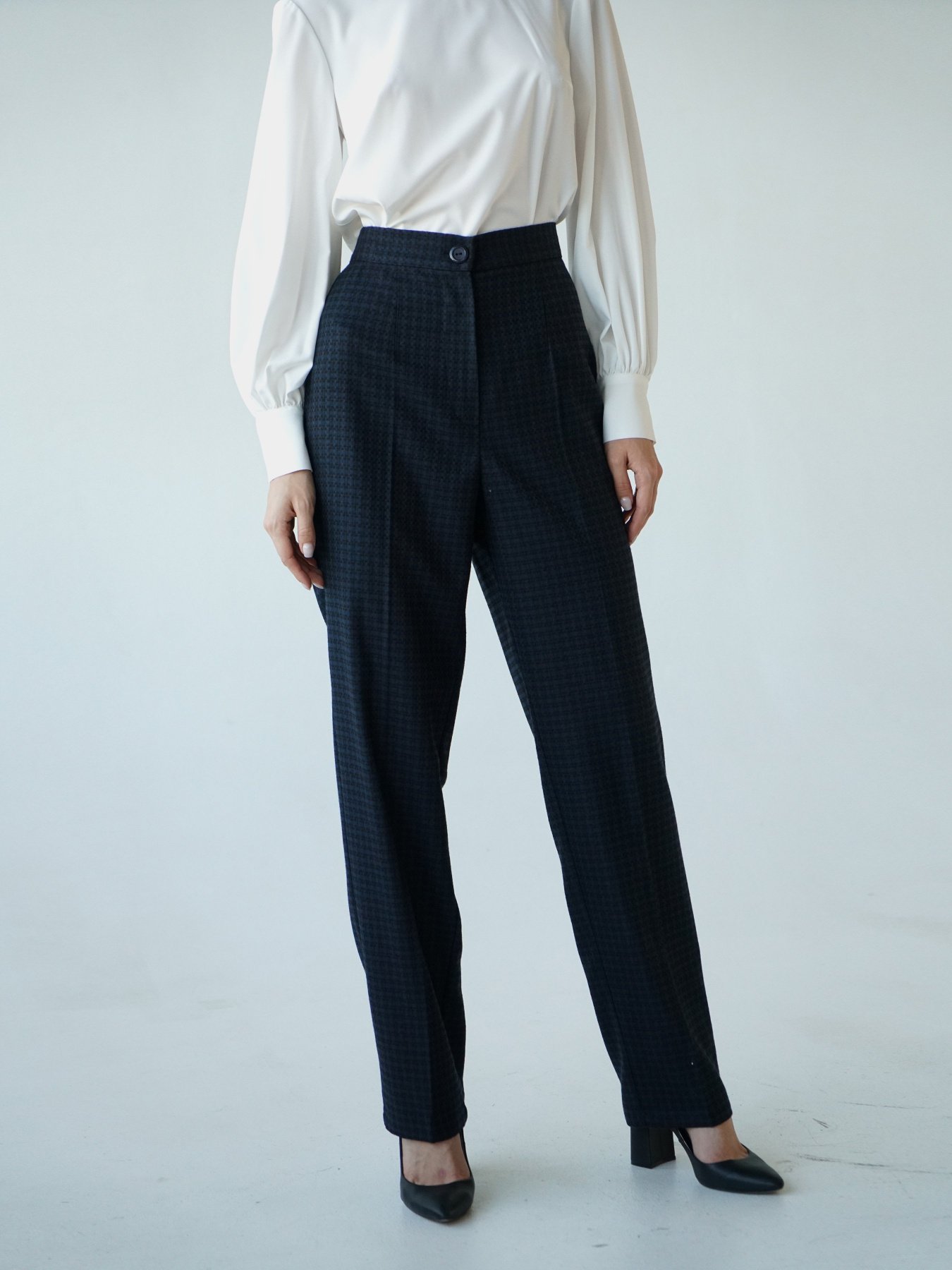 Повсякденні штани VOVK модель 09654 клітинка Фото