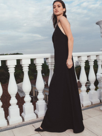 Платья VOVK модель 05943 чорний Фото