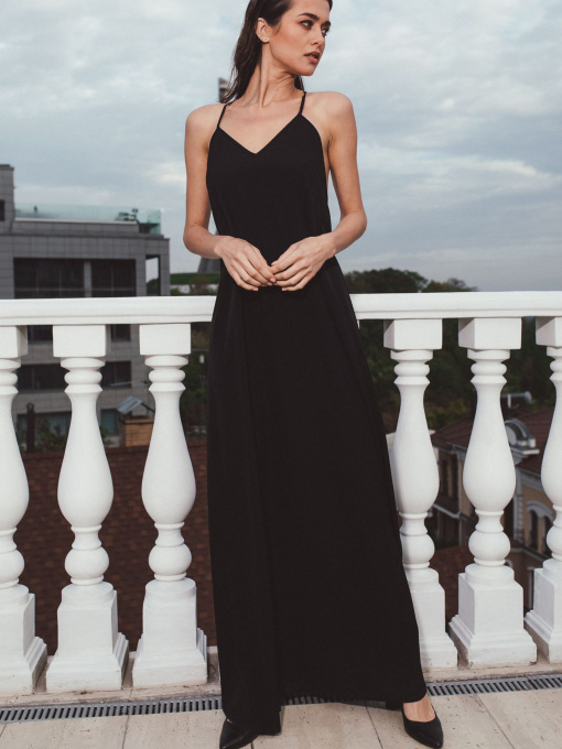 Платья VOVK модель 05943 чорний Фото