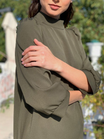 Платья VOVK модель 010047 оливковий Фото