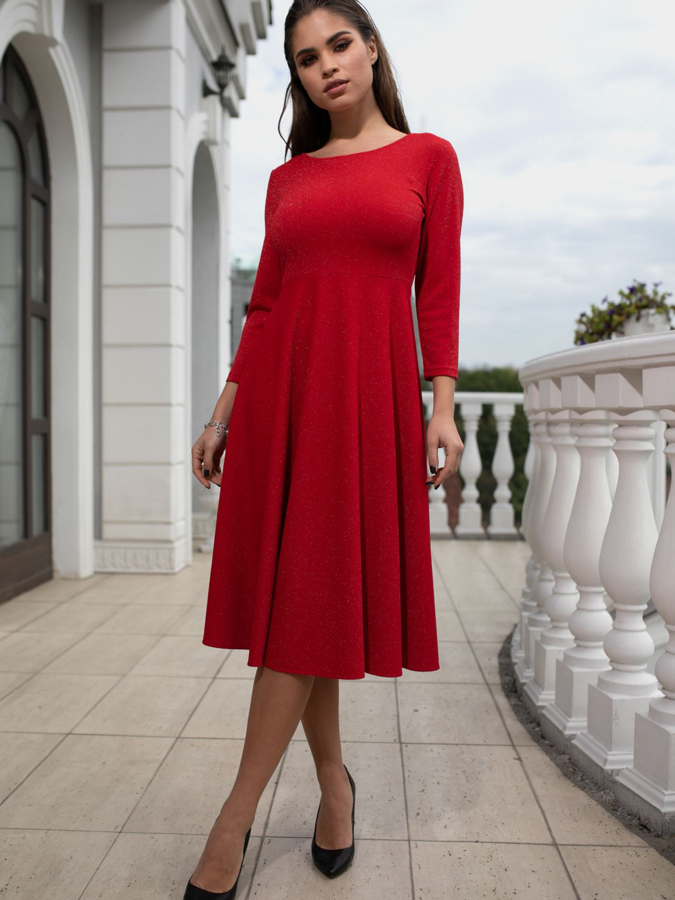 Платья VOVK модель 010207 червоний Фото