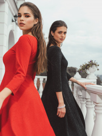 Платья VOVK модель 010207 червоний Фото