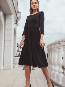 Платья VOVK модель 07242 чорний Фото