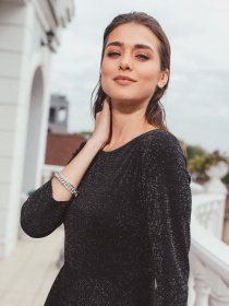 Платья VOVK модель 07242 чорний Фото