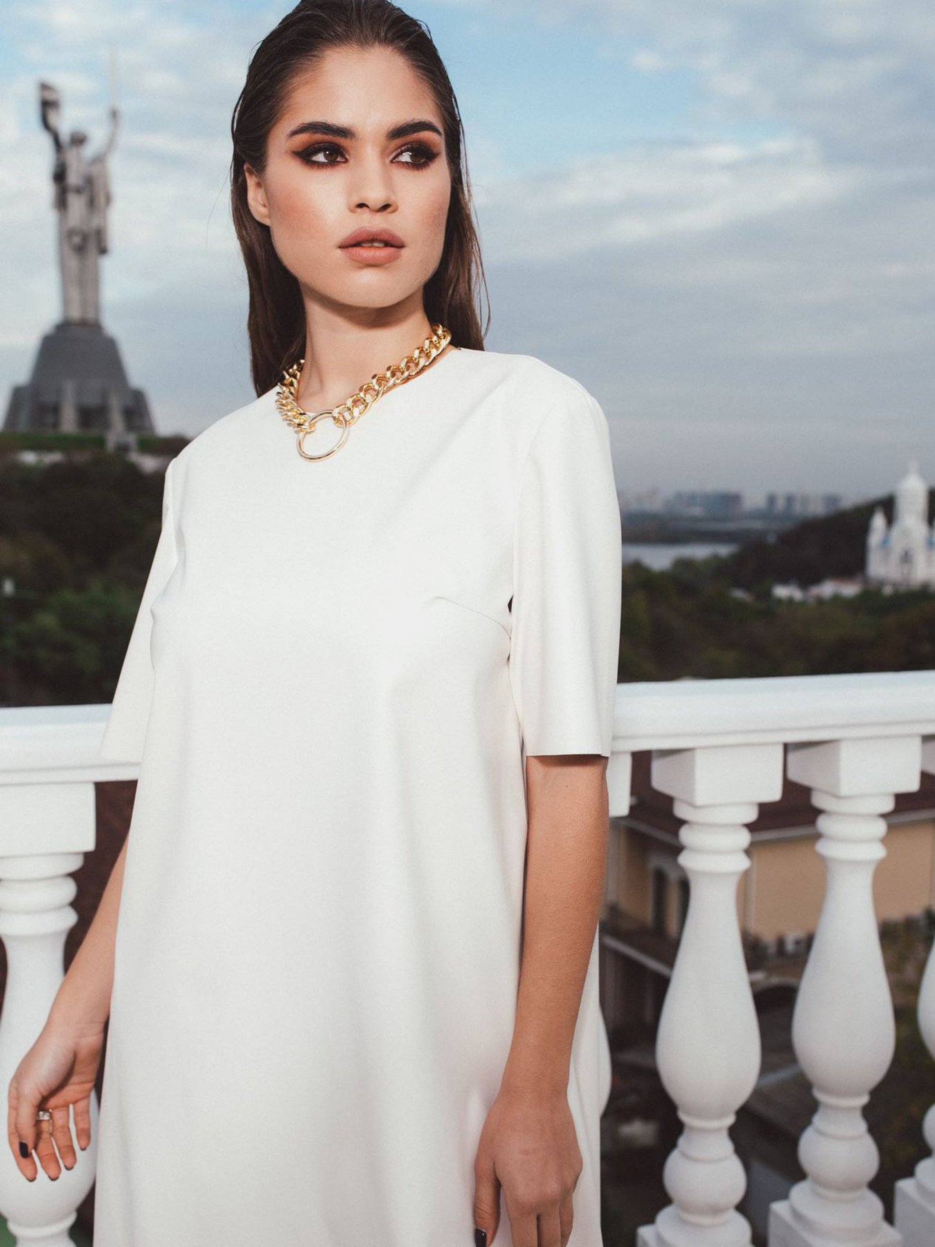 Платья VOVK модель 010024 молочний Фото