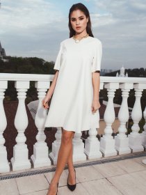 Платья VOVK модель 010024 молочний Фото