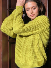 Свитер VOVK модель 09927 фісташковий Фото