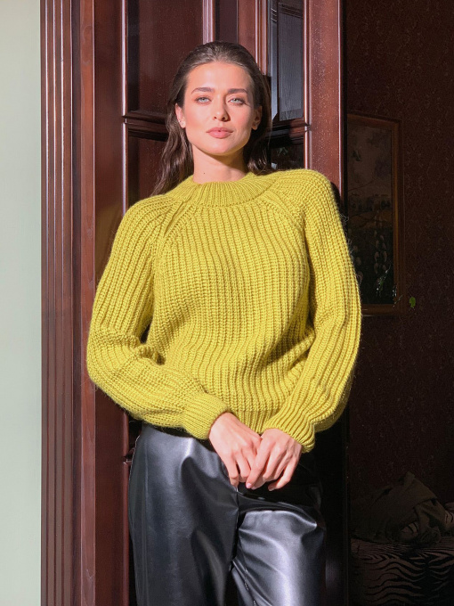 Свитер VOVK модель 09927 фісташковий Фото