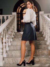 Спідниці VOVK модель 09958 синій Фото