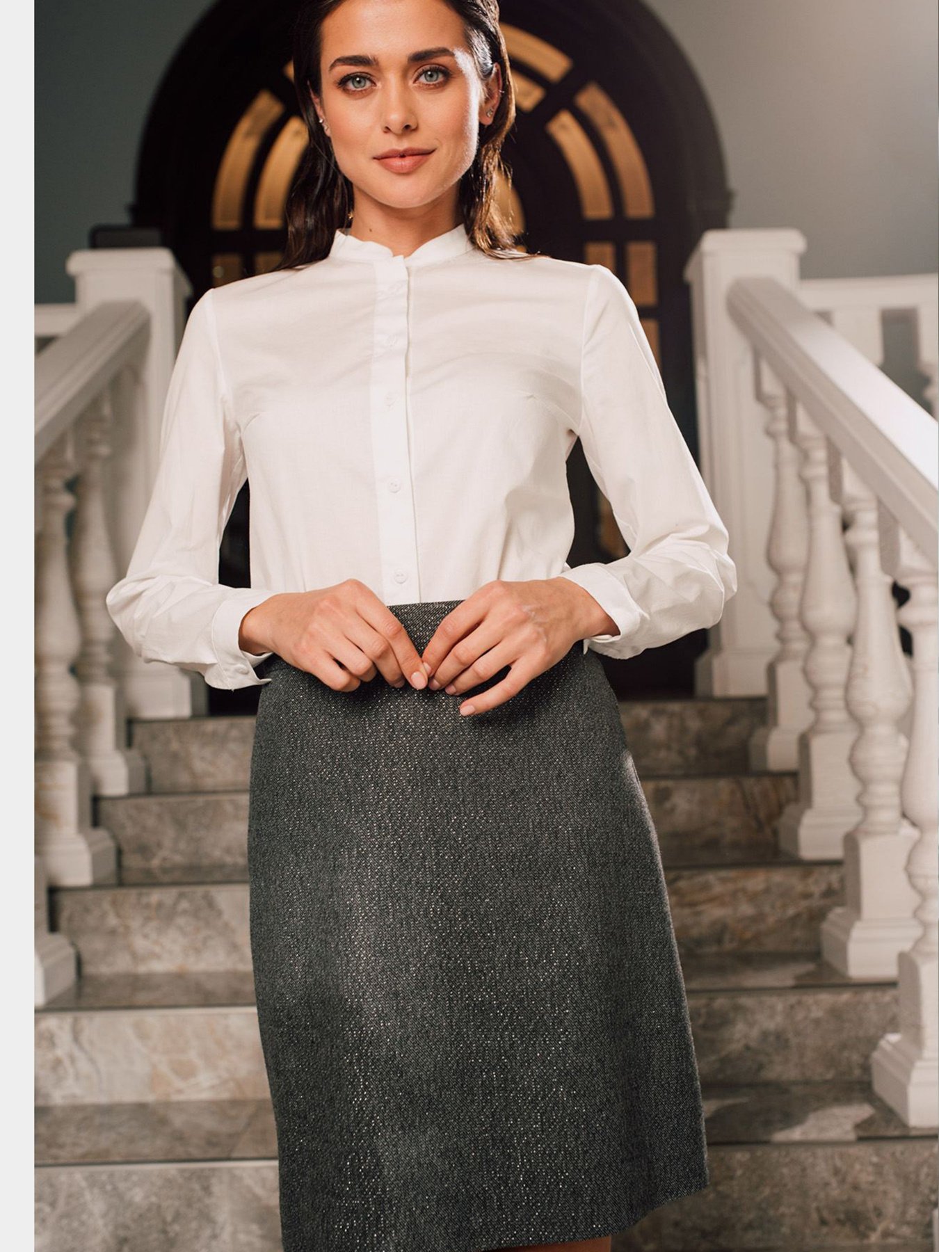 Юбки VOVK модель 09959 графіт Фото