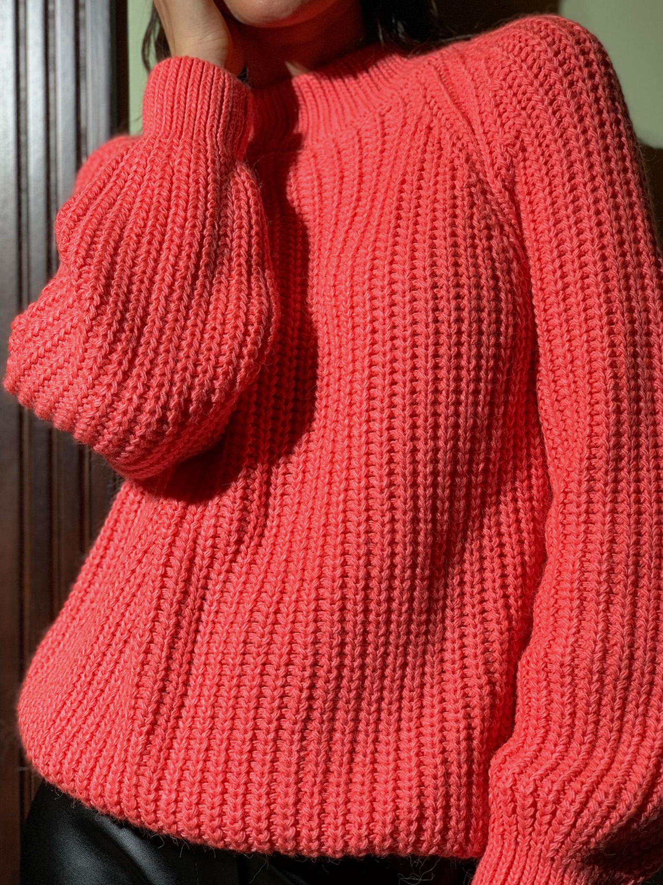 Свитер VOVK модель 09928 кораловий Фото