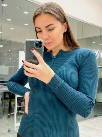 Пуловер VOVK модель 010406 смарагдовий Фото