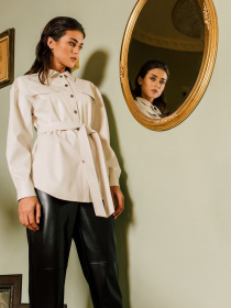 Блуза с длинным руквом VOVK модель 09797 молочний Фото