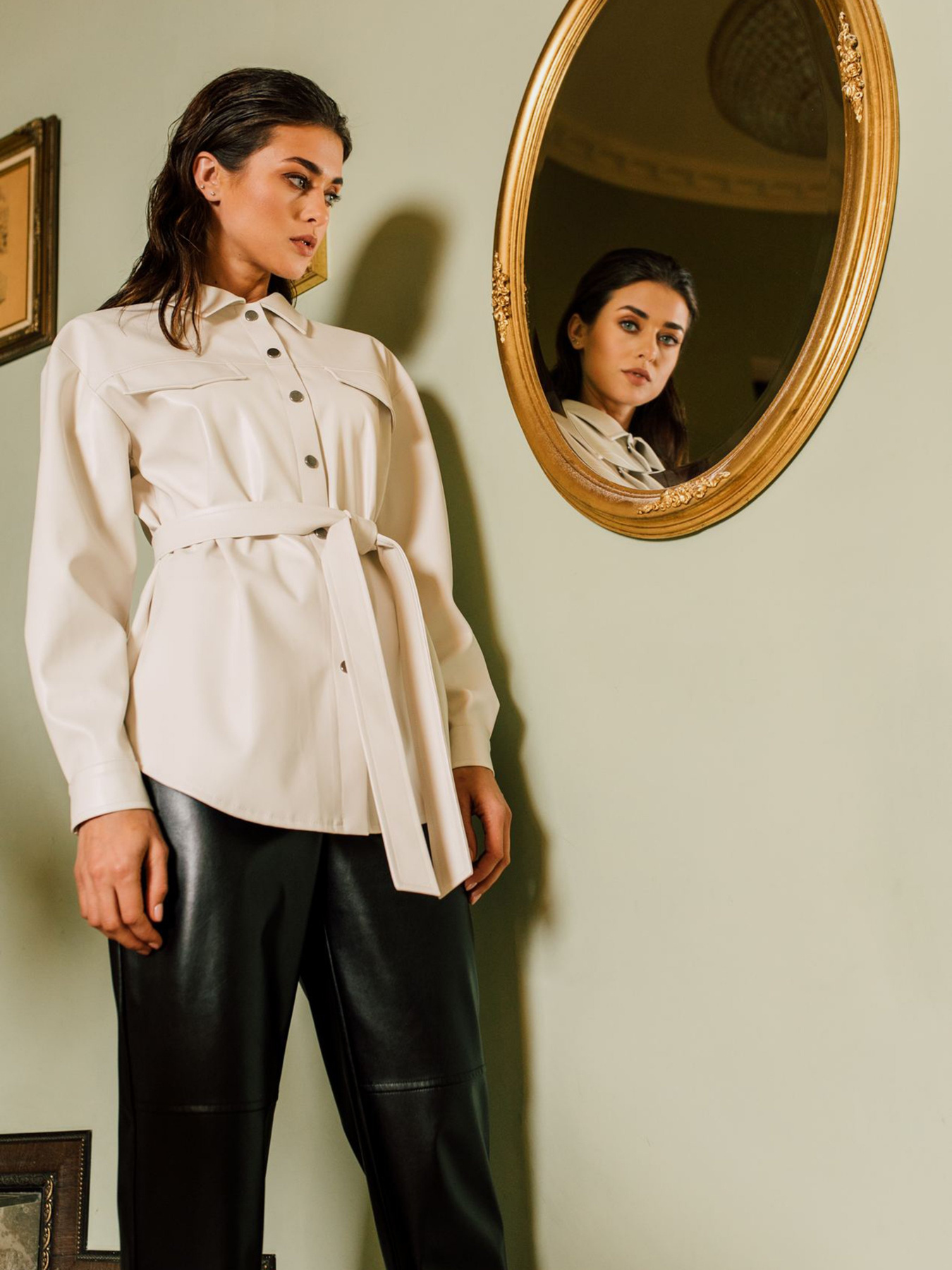 Блуза з довгим рукаом VOVK модель 09797 молочний Фото