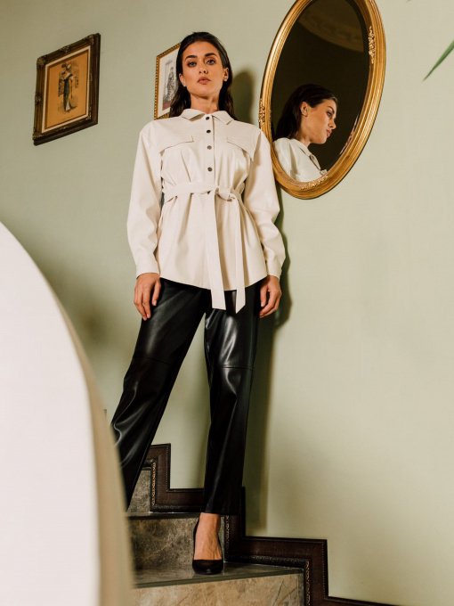 Блуза з довгим рукаом VOVK модель 09797 молочний Фото