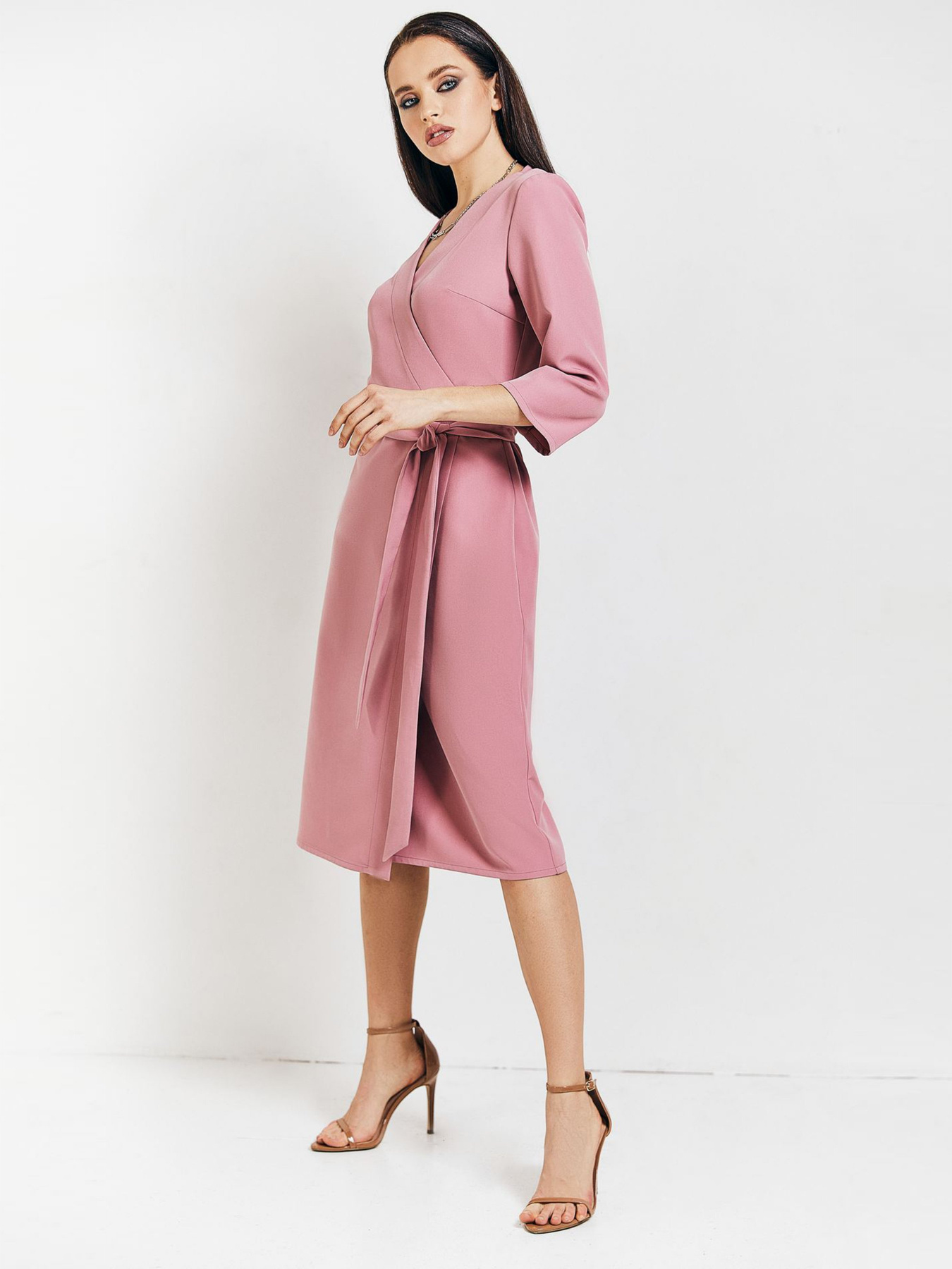 Сукні VOVK модель 010107 фрезовий Фото