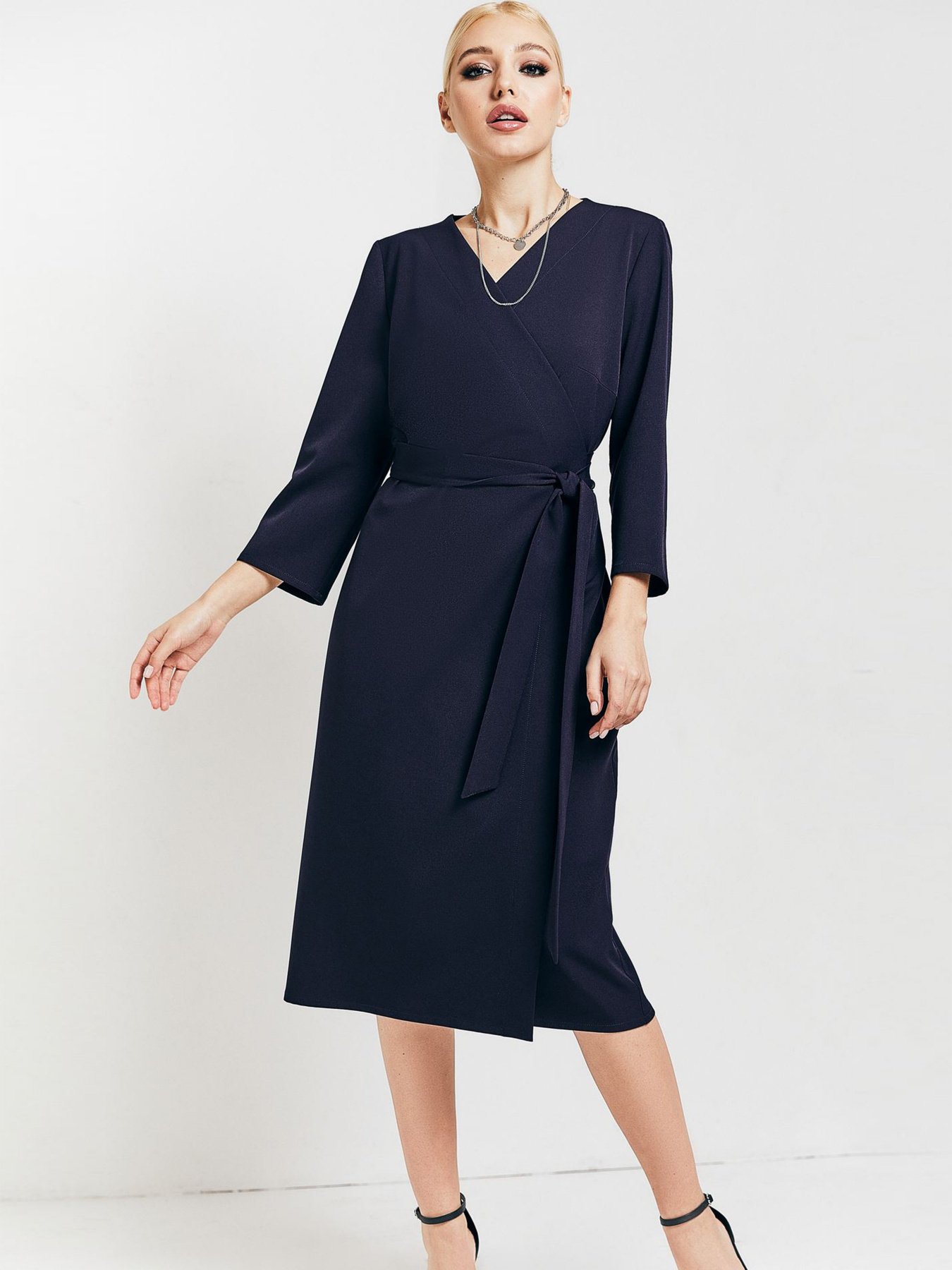 Сукні VOVK модель 010108 темно-синій Сукні VOVK модель 010108 темно-синій Фото