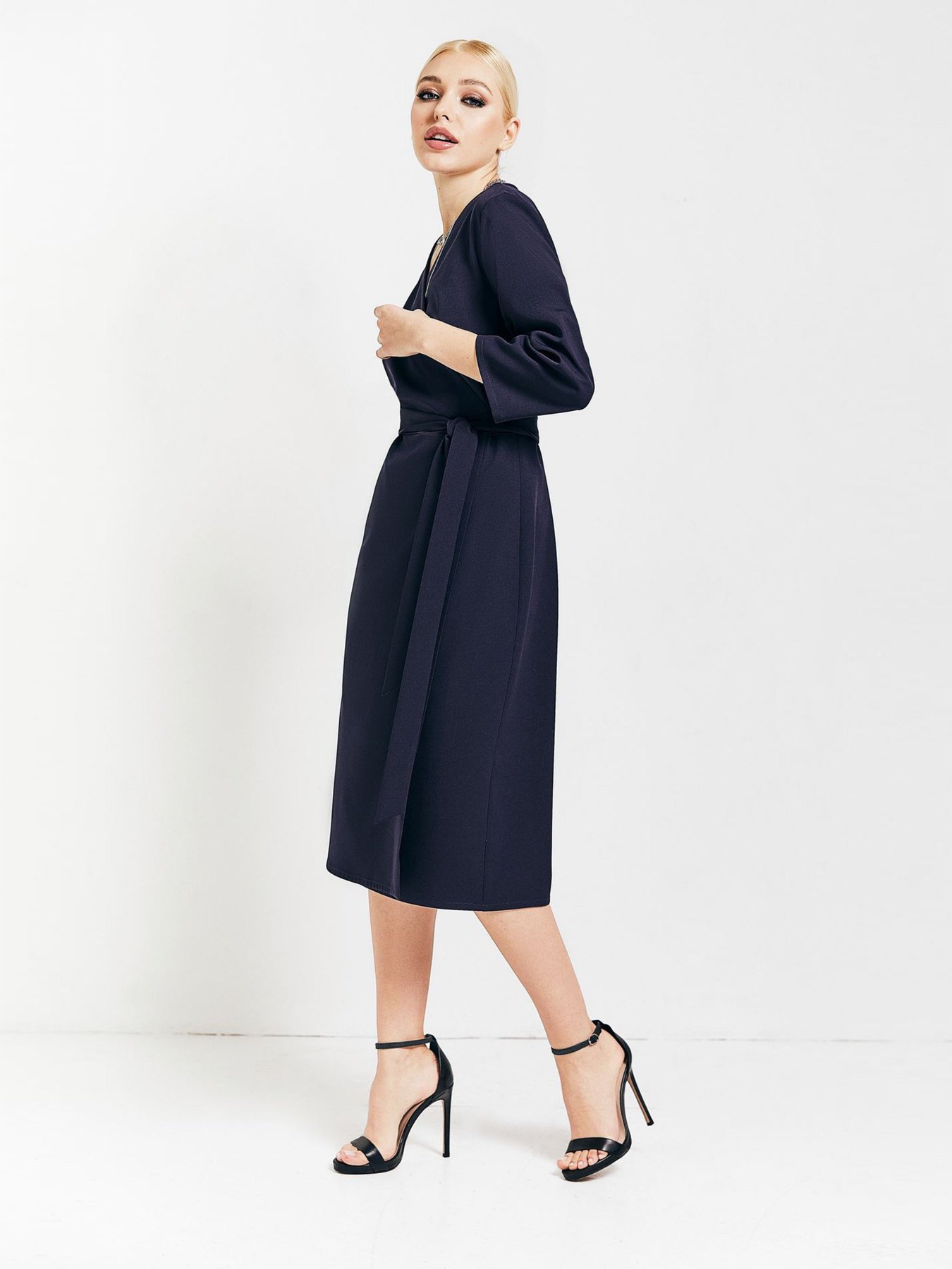 Сукні VOVK модель 010108 темно-синій Сукні VOVK модель 010108 темно-синій Фото