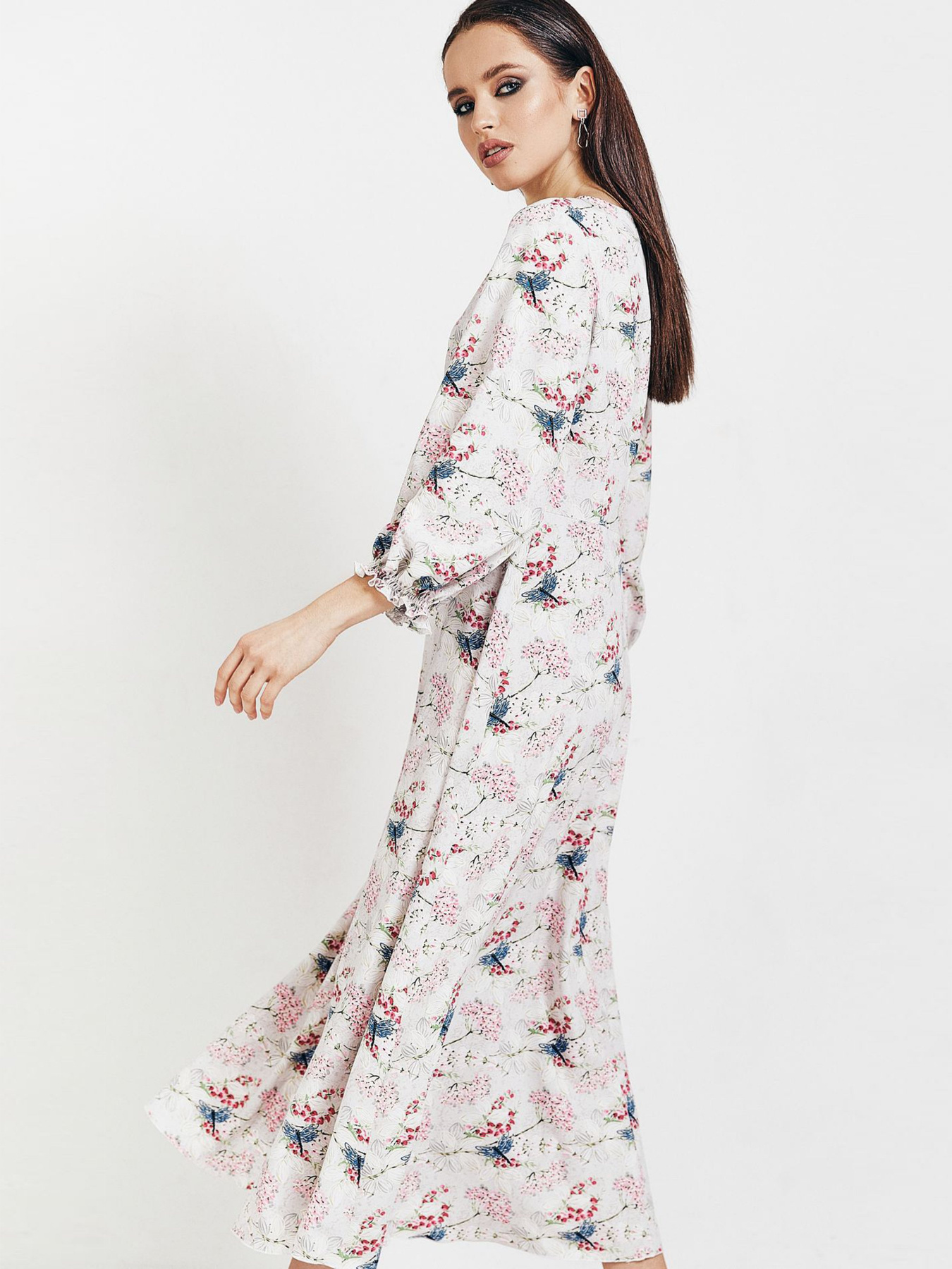 Платья VOVK модель 010928 квіти Фото