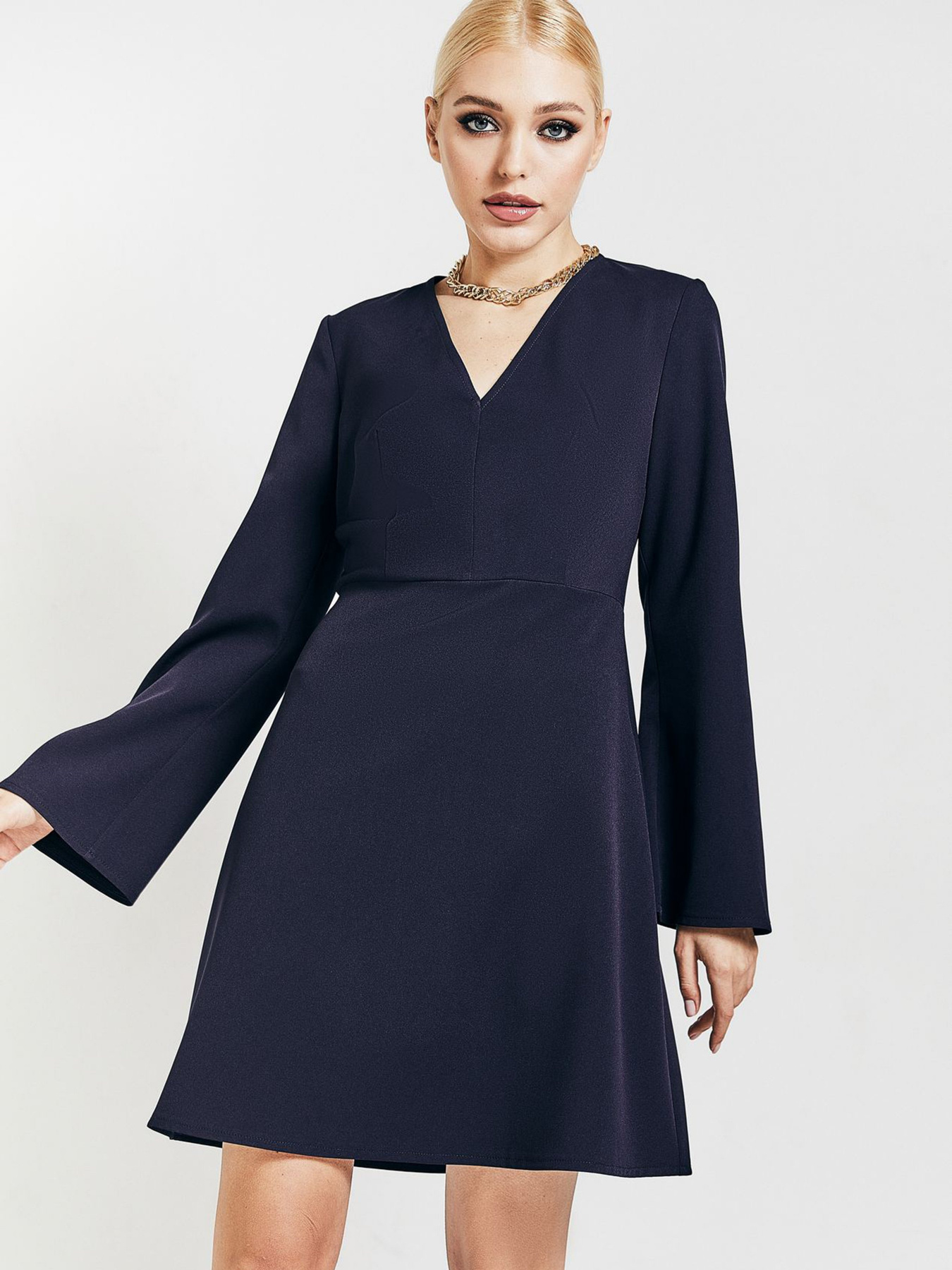 Сукні VOVK модель 010094 темно-синій Сукні VOVK модель 010094 темно-синій Фото