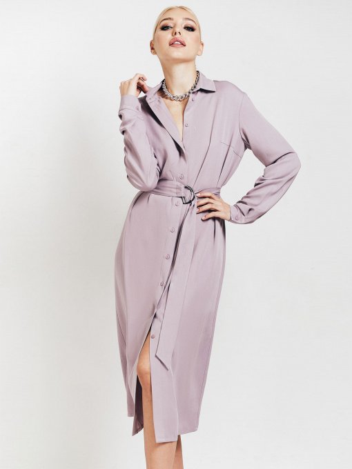 Платья VOVK модель 010260 фрезовий Фото