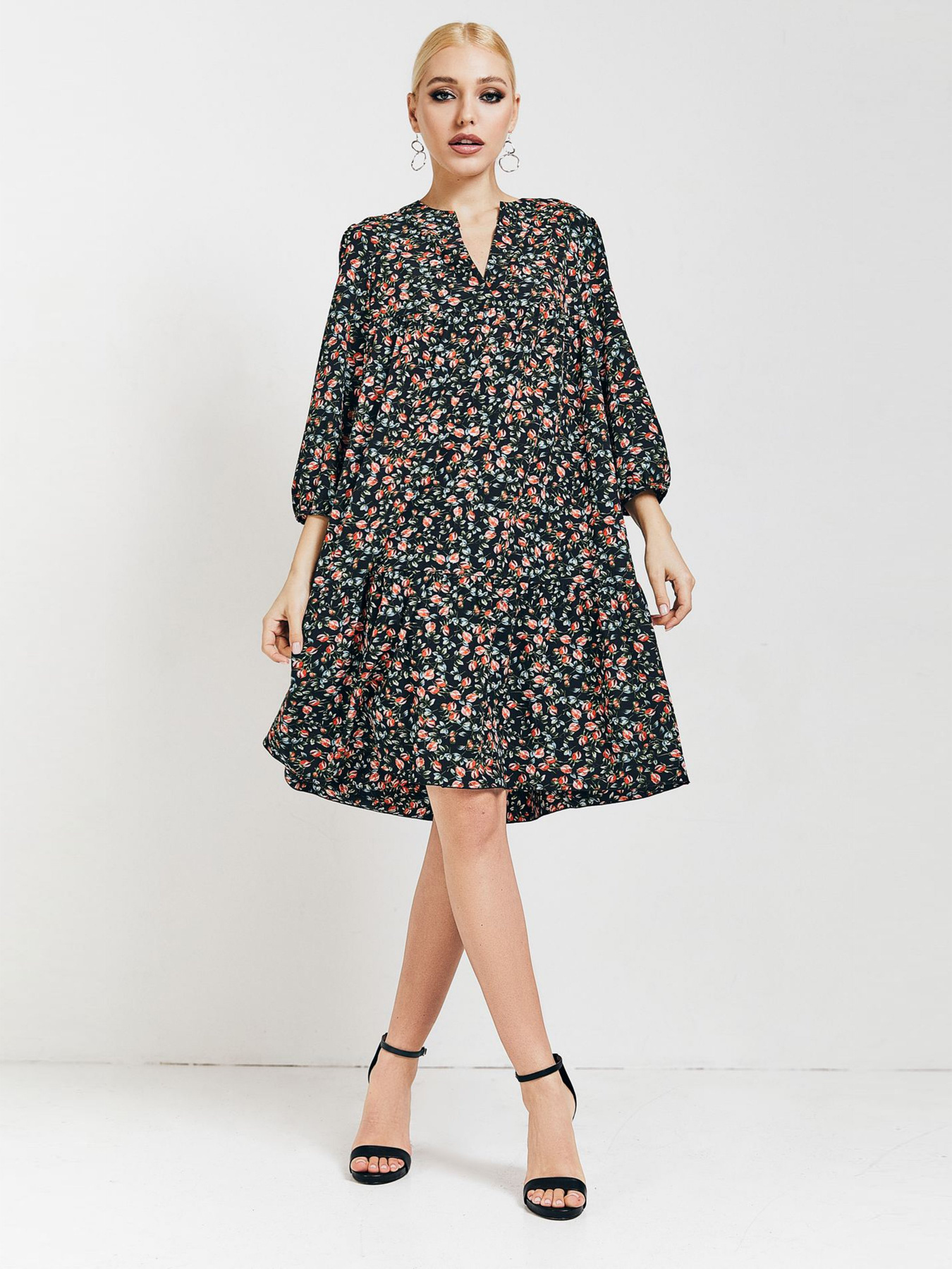 Платья VOVK модель 010492 квіти Фото