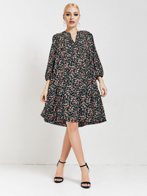 Платья VOVK модель 010492 квіти Фото