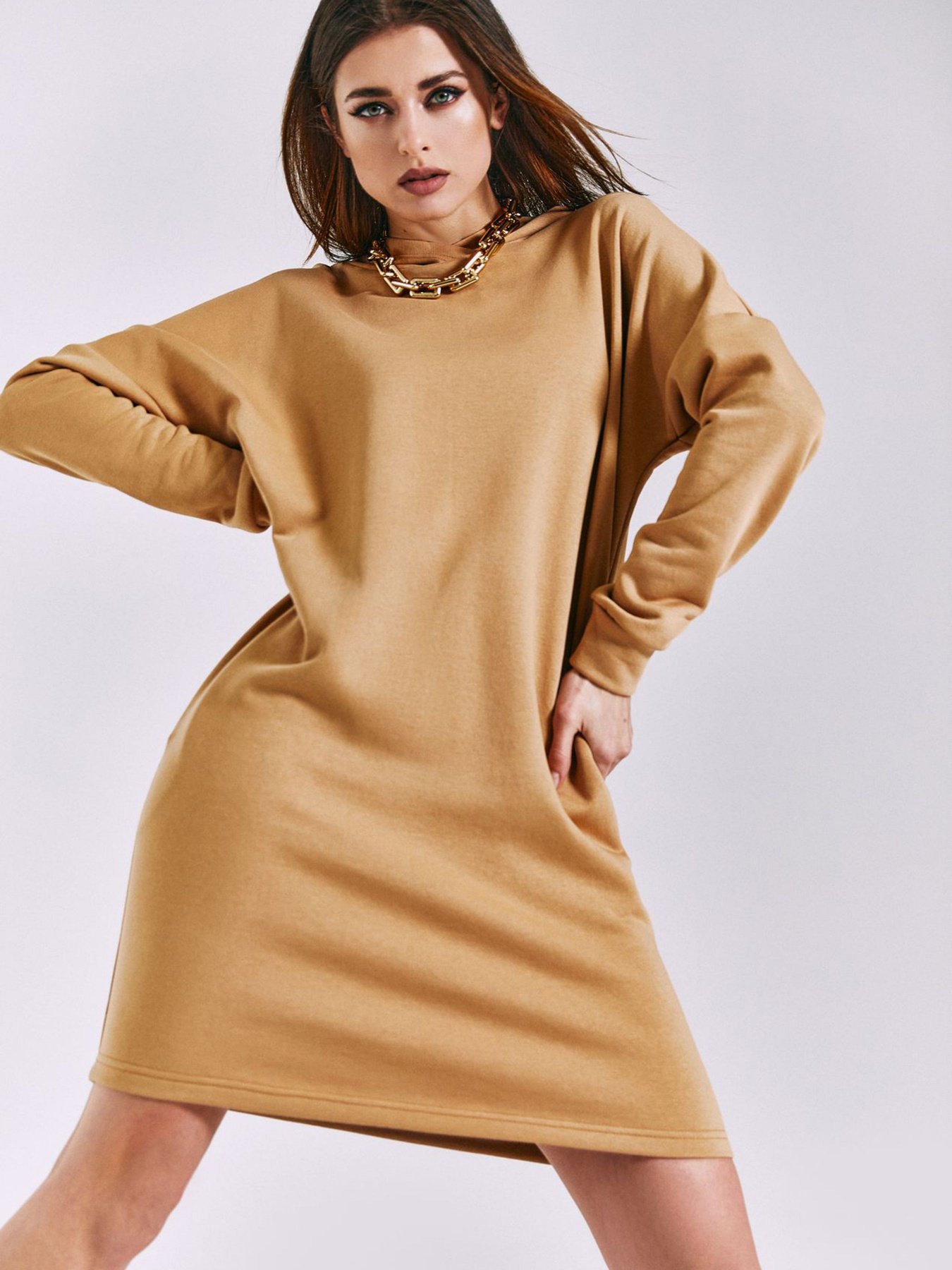 Платья VOVK модель 010754 кемел Фото