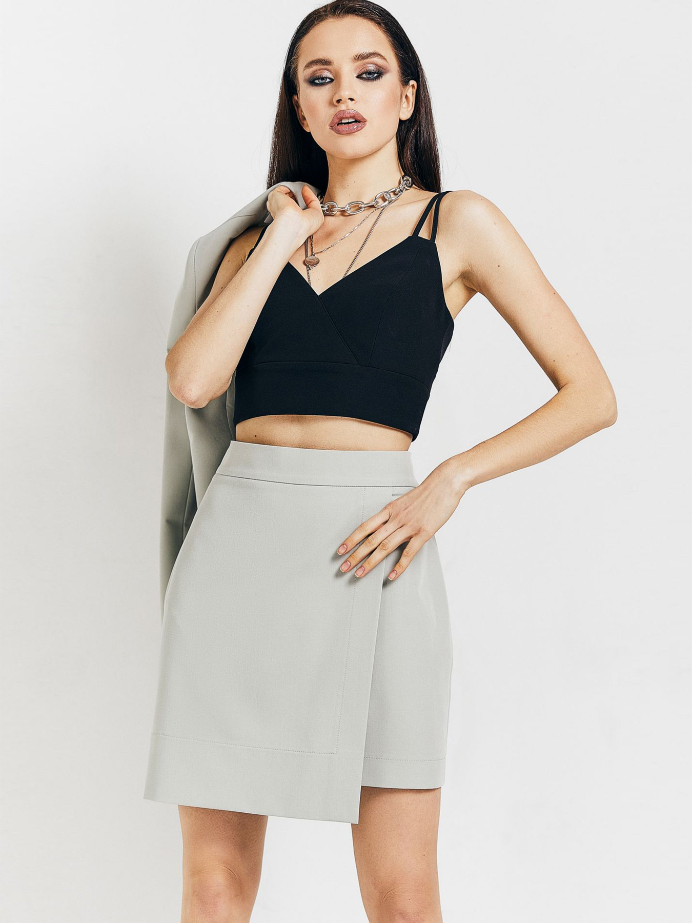 Спідниці VOVK модель 010987 шалфей Фото