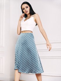 Юбки VOVK модель 010905 блакитно-сірий Фото