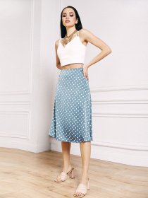 Юбки VOVK модель 010905 блакитно-сірий Фото