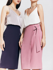 Юбки VOVK модель 010110 фрезовий Фото