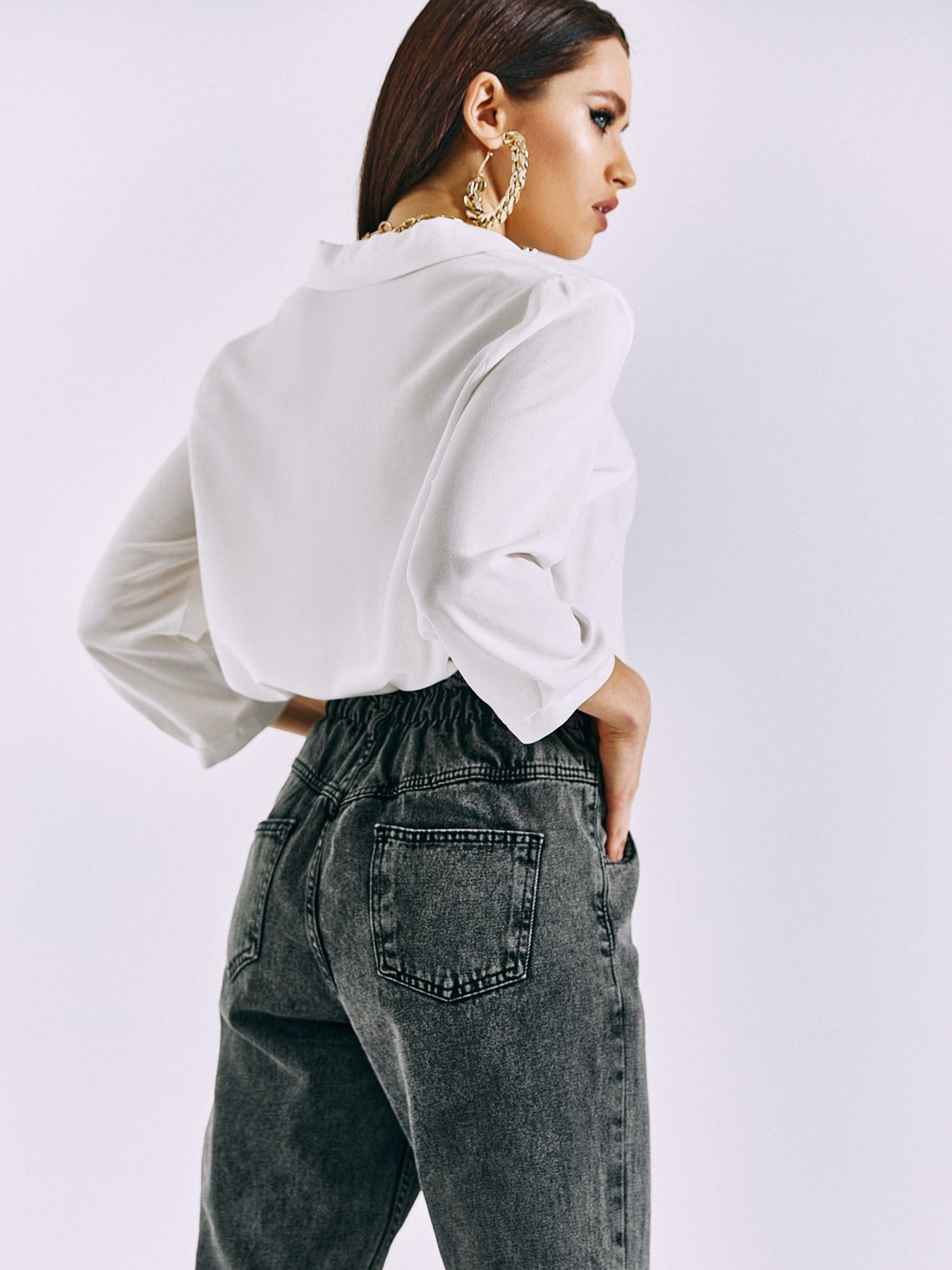 Рубашка повседневная VOVK модель 010955 молочний Фото