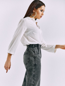 Рубашка повседневная VOVK модель 010955 молочний Фото