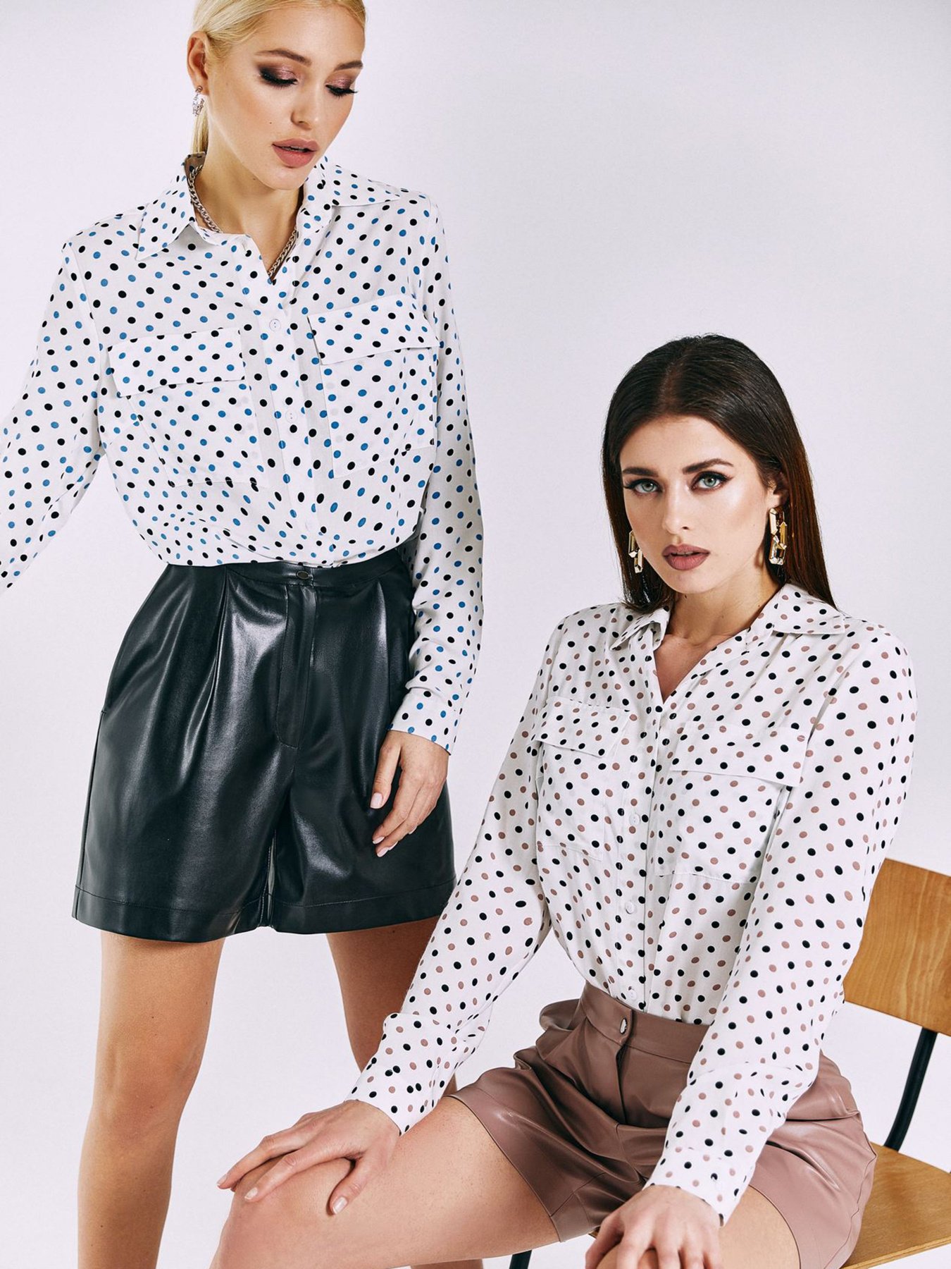 Рубашка повседневная VOVK модель 010937 горох Фото