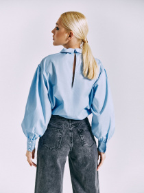 Блуза VOVK модель 010994 небесний Блуза VOVK модель 010994 небесний Фото